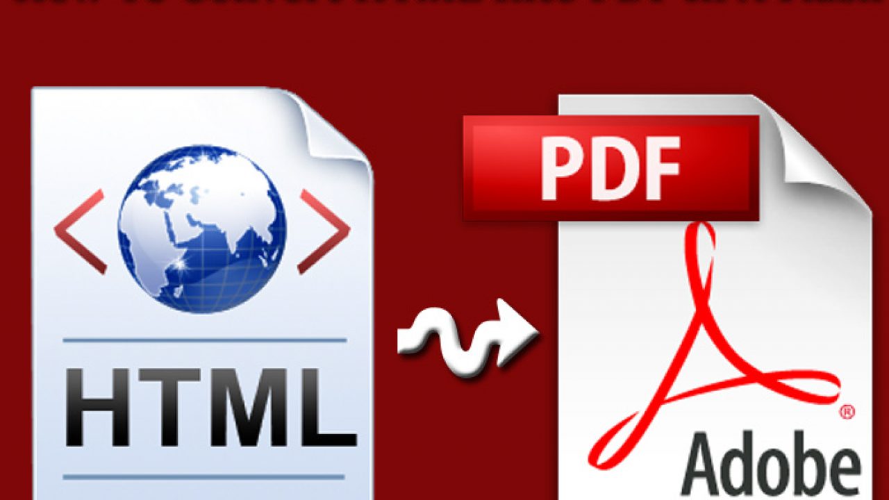 ¿Cómo convertir HTML a PDF?
